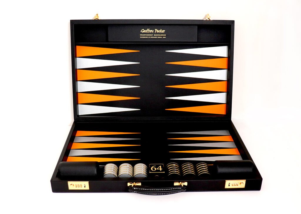Alden & Rowe | Carbon Fibre | Luxury Backgammon | F1 Backgammon | Carbon Fibre Gift